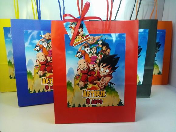 Sacolinhas Personalizada no Tema Dragon Ball