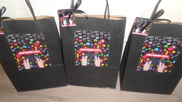 Sacolinhas Personalizada no Tema Video Game