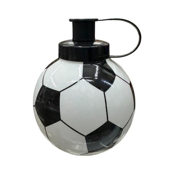 Squeeze Formato Bola de Futebol 450ml Tampa Preta