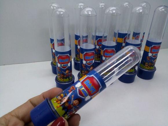 Tubete Lembrancinha Patrulha Canina