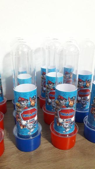 Tubete Lembrancinha Patrulha Canina
