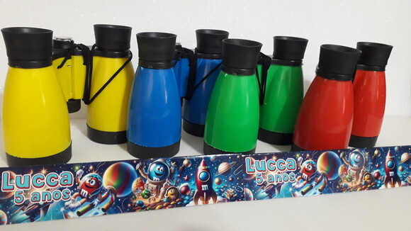 Binoculo de Plástico Colorido Zoom de 4 Vezes Astronauta M&m
