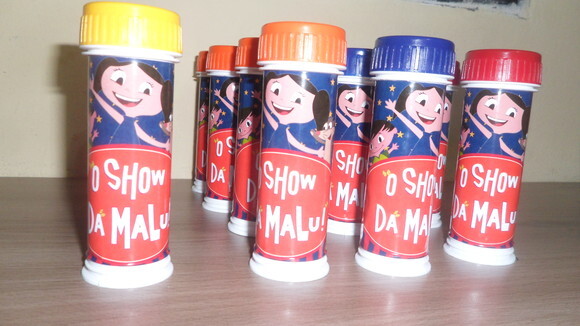 Lembrancinha Show da Luna Bolhas de Sabão Personalizado