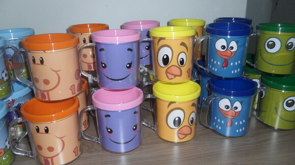 Lembrancinha Galinha Pintadinha Caneca Acrilica Personalizada