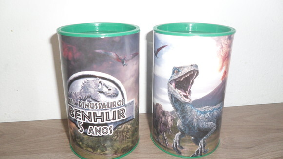 Cofre de Papelão Personalizado Dinossauros