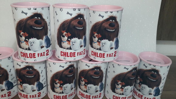 Lembrancinha Pets Cofre de Papelão Personalizado