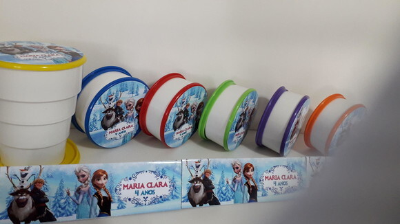 Copo Retratil ou Copo Sanfonado Frozen