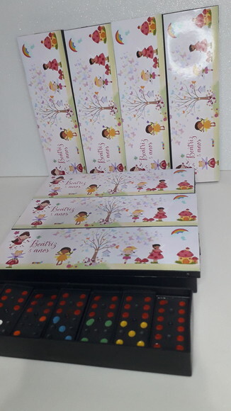 Lembrancinha Fadas Domino Personalizado