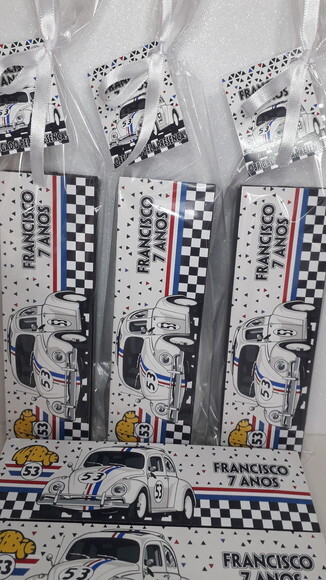 Lembrancinha Herbie Domino Personalizado