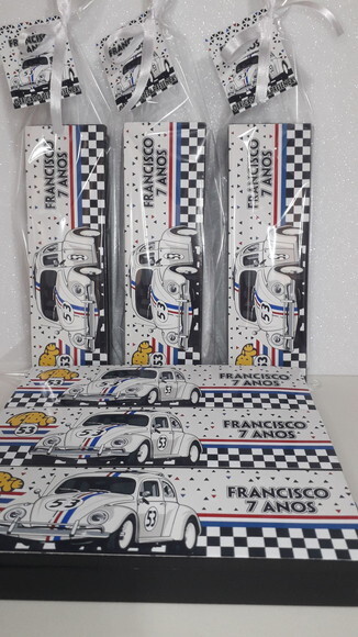 Lembrancinha Herbie Domino Personalizado
