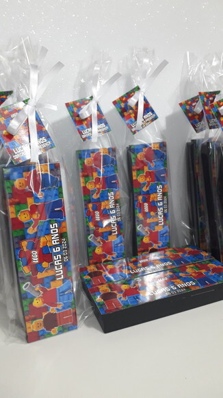 Lembrancinha Lego Domino Personalizado