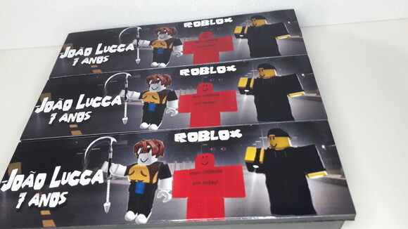 Lembrancinha Roblox Dark Domino Personalizado