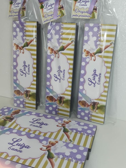 Lembrancinha Sininho Domino Personalizado