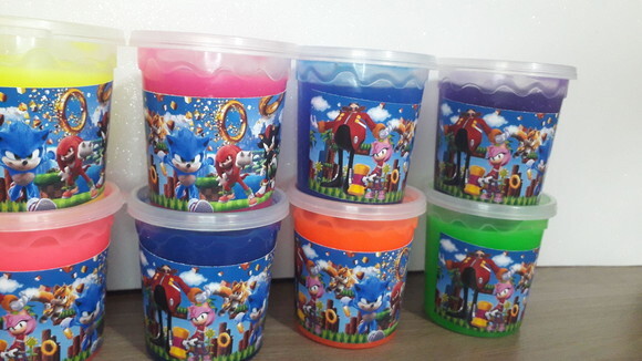 Lembrancinha Sonic Geleca Personalizada