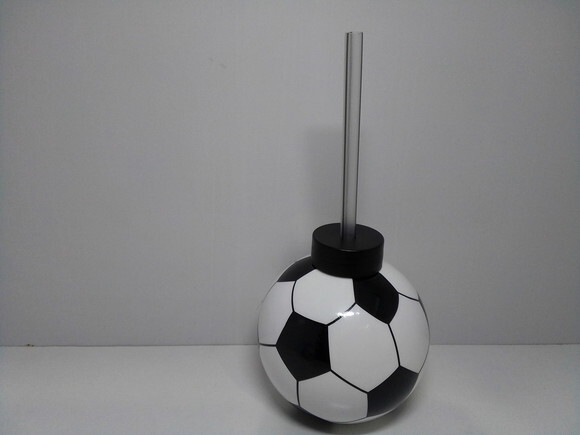 Kit Copo Bola com Tampa e Canudo 300 ml Tema Futebol