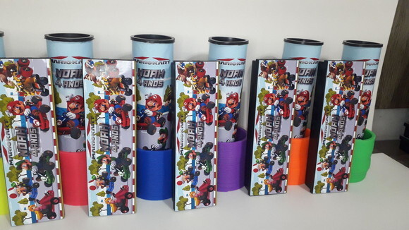 Kit Dominó + Pega Varetas + Mola Maluca Tema Mario Kart