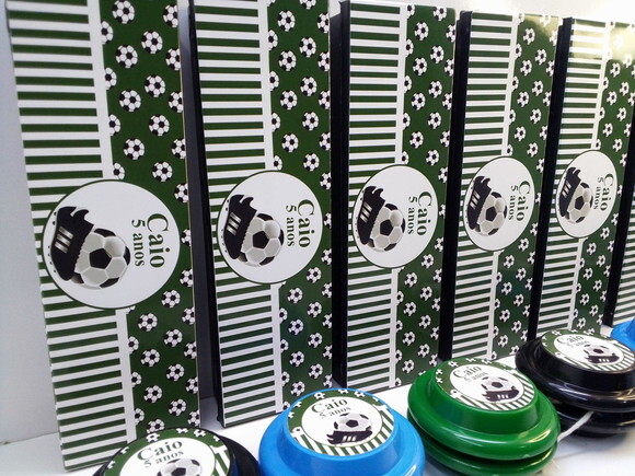 Kit Domino e Ioio Personalizado Tema Futebol