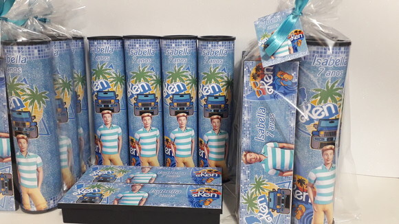 Kit Domino e Pega Varetas Ken da Barbie