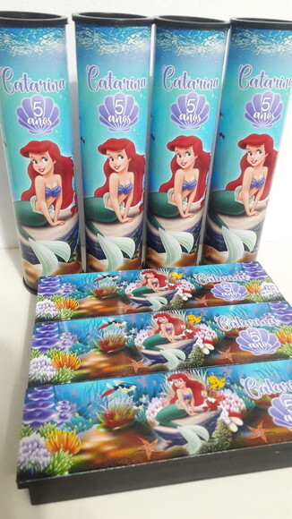 Kit Domino e Pega Varetas Pequena Sereia