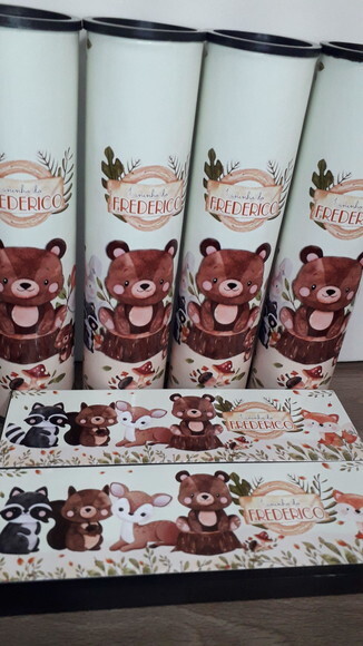 Kit Domino e Pega Varetas Personalizado Floresta