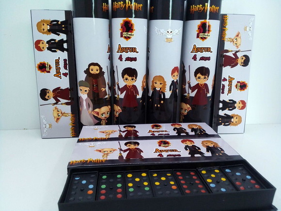 Kit Domino e Pega Varetas Personalizado Harry Potter