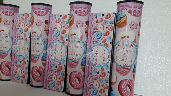 Kit Domino e Pega Varetas Personalizado Tema Doces
