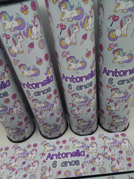 Kit Domino e Pega Varetas Personalizado Unicornio