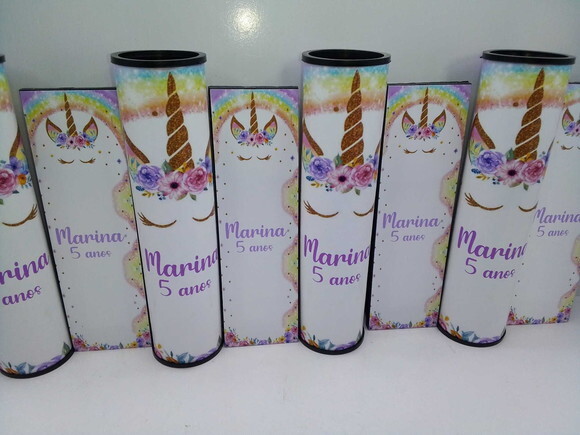 Kit Domino e Pega Varetas Personalizado Unicornio