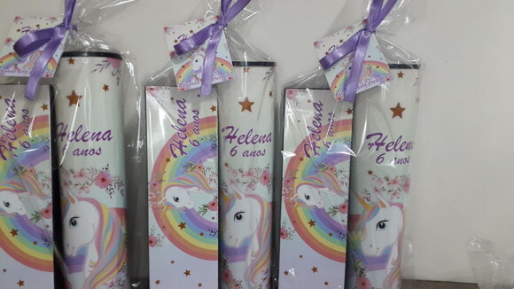 Kit Domino e Pega Varetas Personalizado Unicornio