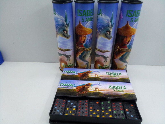 Kit Domino e Pega Varetas Raya o Último Dragão