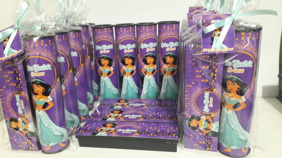 Kit Domino e Pega Varetas Tema Jasmine e Aladim