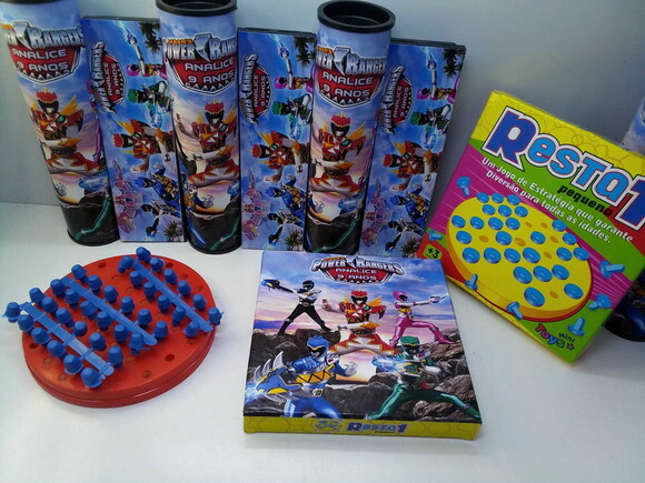 Kit Resta 1 + Domino + Pega Varetas Power Rangers