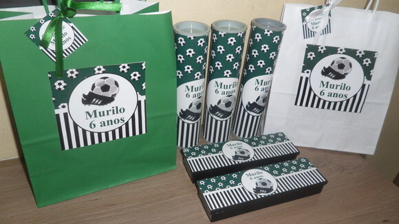 Kit Sacolinha + Domino + Pega Varetas Futebol