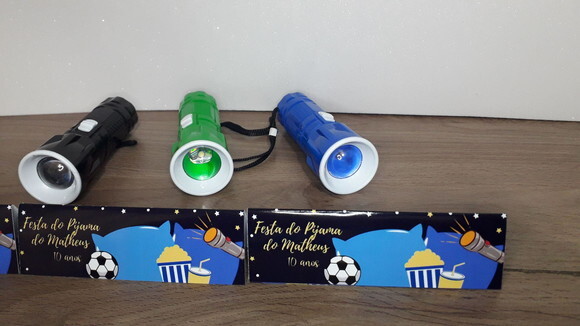 Lembrancinha Festa do Pijama Lanterna de Plástico Sortidas Lapel