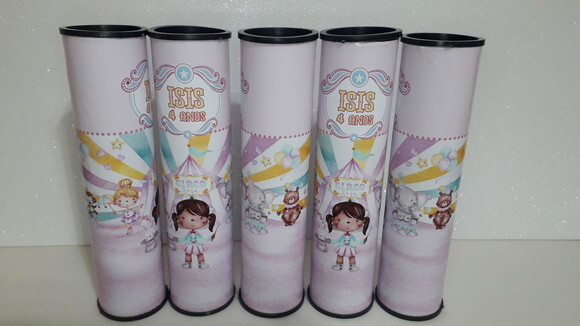 Lembrancinha Circo Rosa Pega Varetas Personalizado