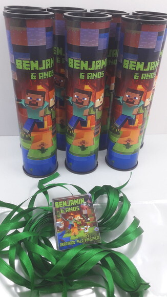 Lembrancinha Minicraft Pega Varetas Personalizado