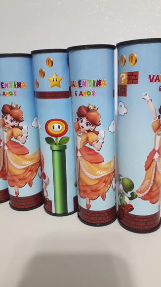 Lembrancinha Super Mario Pega Varetas Personalizado