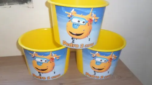 Balde de Pipoca 1,5l Personalizado Aviões Disney