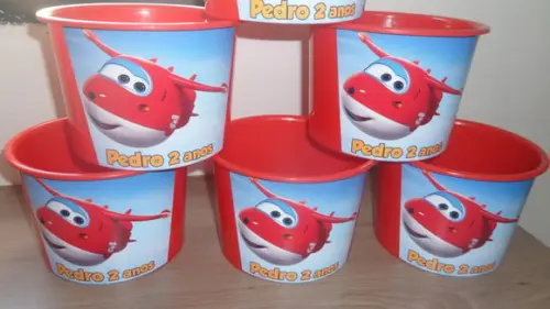 Balde de Pipoca 1,5l Personalizado Aviões Disney