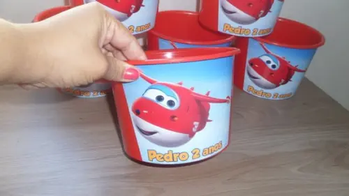 Balde de Pipoca 1,5l Personalizado Aviões Disney