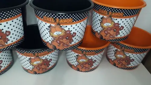 Balde de Pipoca 1,5l Personalizado Garfield