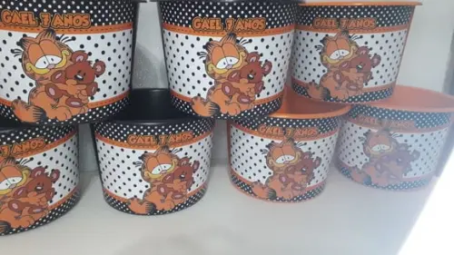 Balde de Pipoca 1,5l Personalizado Garfield