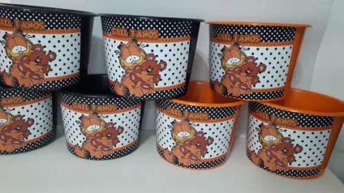 Balde de Pipoca 1,5l Personalizado Garfield