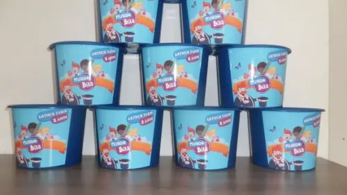 Balde de Pipoca 1,5l Personalizado Mundo Bita
