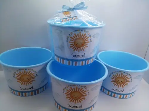 Balde de Pipoca 1,5l Personalizado Raio de Sol