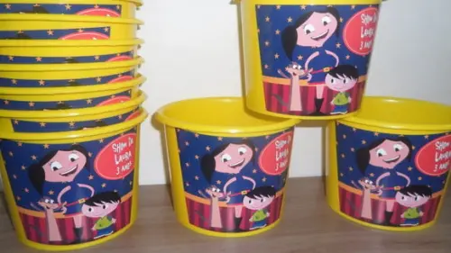 Balde de Pipoca 1,5l Personalizado Show da Luna