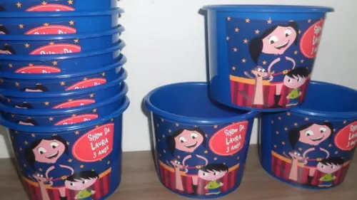 Balde de Pipoca 1,5l Personalizado Show da Luna