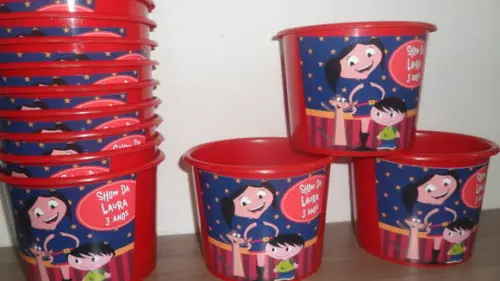Balde de Pipoca 1,5l Personalizado Show da Luna