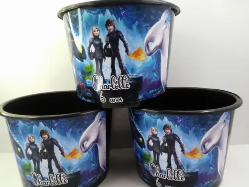 Balde de Pipoca 1,5l Tema Como Treinar Seu Dragão
