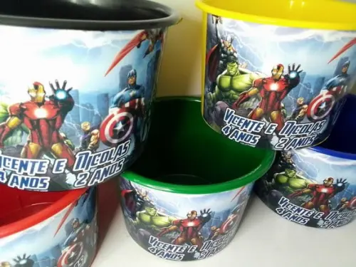 Balde de Pipoca 1,5l Tema Vingadores